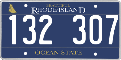 RI license plate 132307
