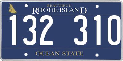 RI license plate 132310