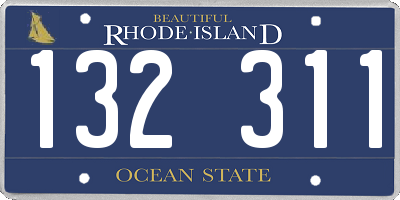 RI license plate 132311