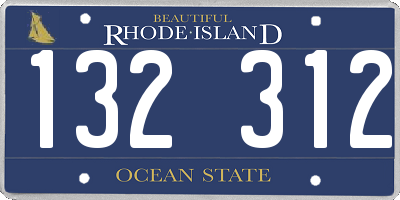 RI license plate 132312