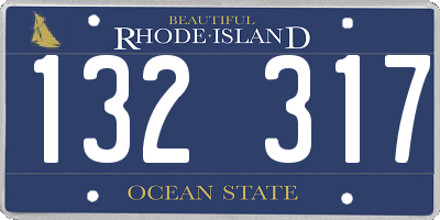 RI license plate 132317