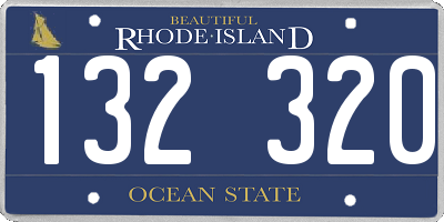 RI license plate 132320