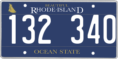 RI license plate 132340