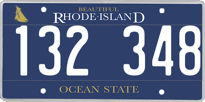 RI license plate 132348