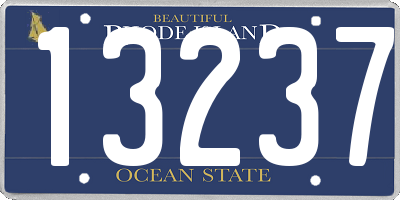 RI license plate 13237