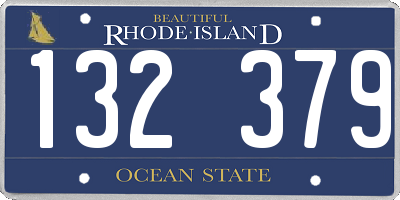 RI license plate 132379