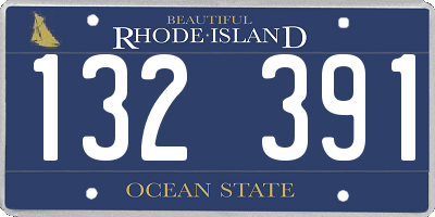 RI license plate 132391