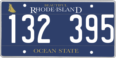 RI license plate 132395