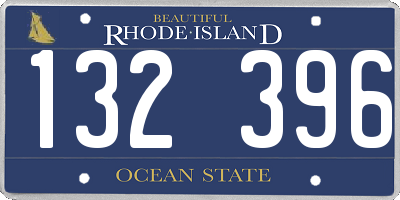 RI license plate 132396