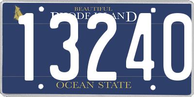 RI license plate 13240