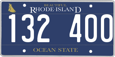 RI license plate 132400