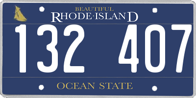 RI license plate 132407