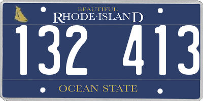 RI license plate 132413