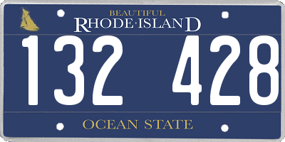 RI license plate 132428