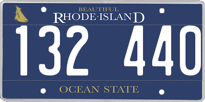 RI license plate 132440