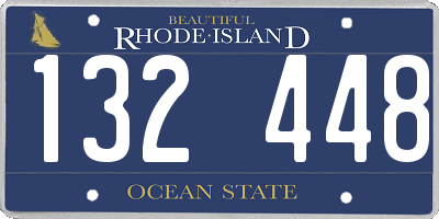 RI license plate 132448