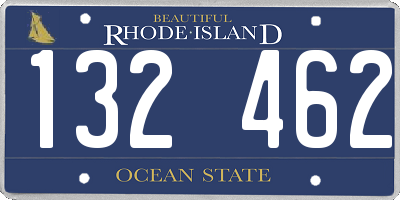 RI license plate 132462