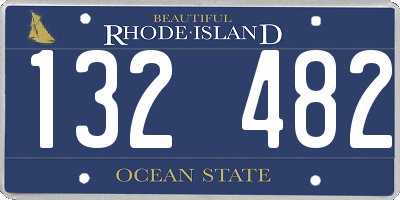 RI license plate 132482