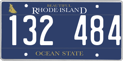 RI license plate 132484