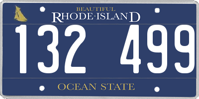 RI license plate 132499