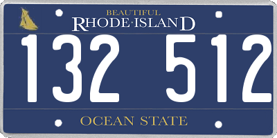 RI license plate 132512