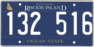 RI license plate 132516