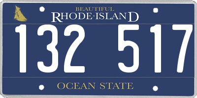 RI license plate 132517