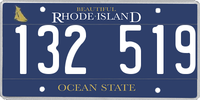RI license plate 132519