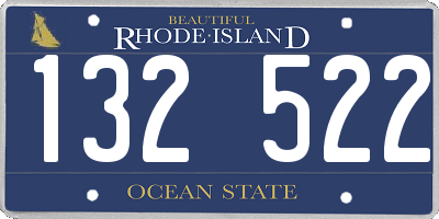 RI license plate 132522