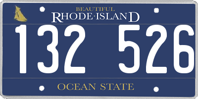 RI license plate 132526