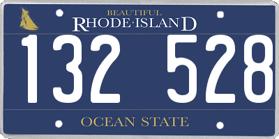 RI license plate 132528
