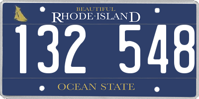 RI license plate 132548