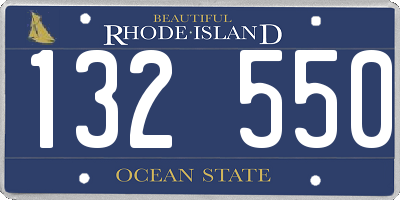 RI license plate 132550