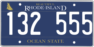 RI license plate 132555