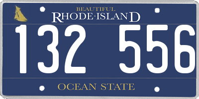 RI license plate 132556