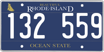 RI license plate 132559
