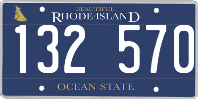 RI license plate 132570