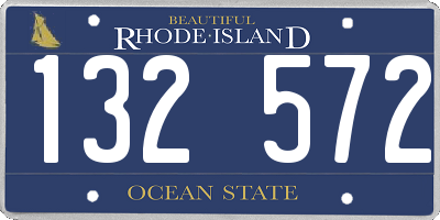 RI license plate 132572