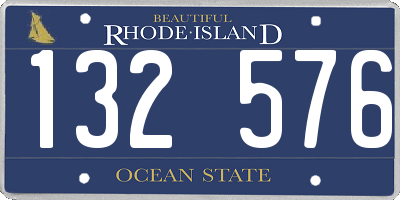 RI license plate 132576