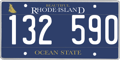 RI license plate 132590