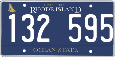 RI license plate 132595