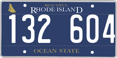 RI license plate 132604