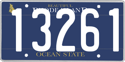 RI license plate 13261