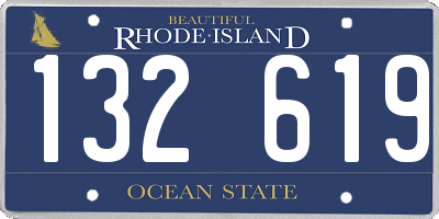 RI license plate 132619