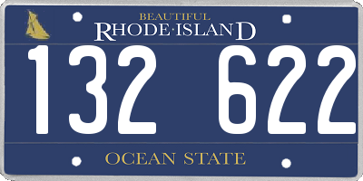 RI license plate 132622