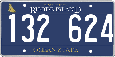 RI license plate 132624