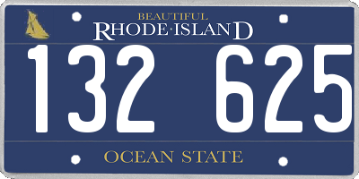 RI license plate 132625