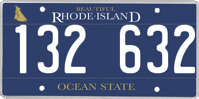 RI license plate 132632