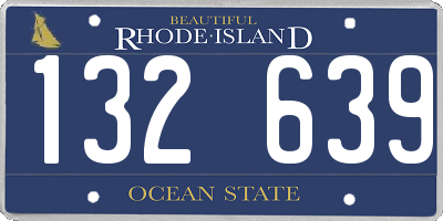 RI license plate 132639