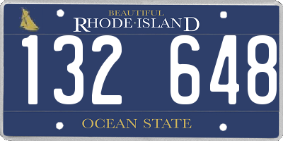RI license plate 132648